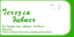 terezia hubner business card